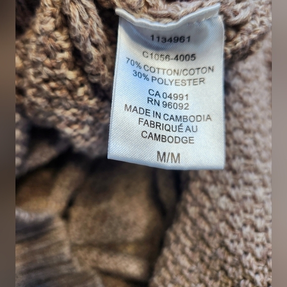 Hilary Radley light brown knit sweater Size M - Picture 7 of 8